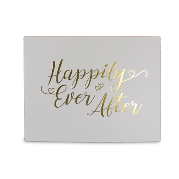 Wedding Guest Book Happily Ever After