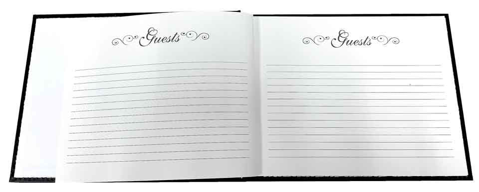 Guest Book 21st Black/Silver