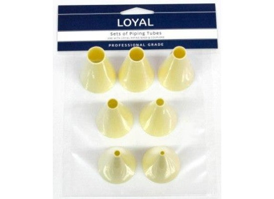 Plastic Round Piping Tip Set 7pc