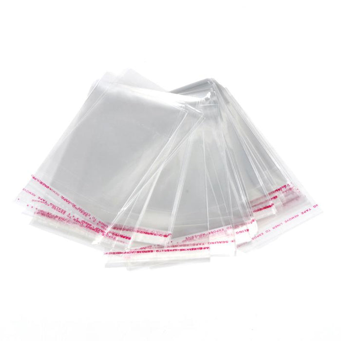 Premium Peel & Seal Cellophane Bags - 7.5cm x 13cm - 125pk