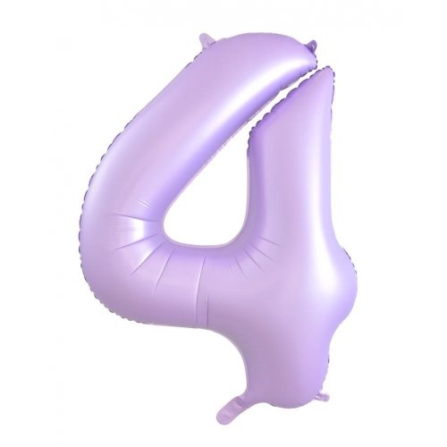 Matte Pastel Lilac Number Foil Balloons