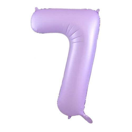 Matte Pastel Lilac Number Foil Balloons