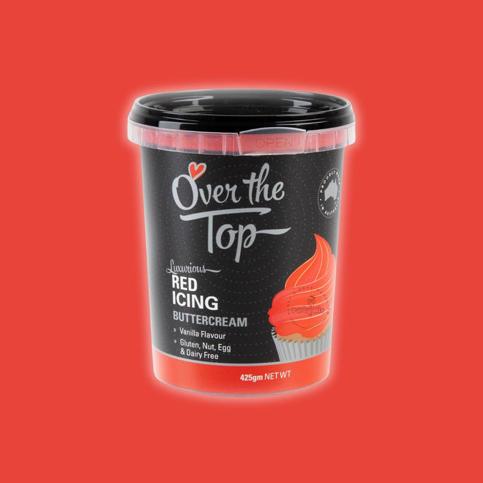 Over The Top Buttercream 425g - Red