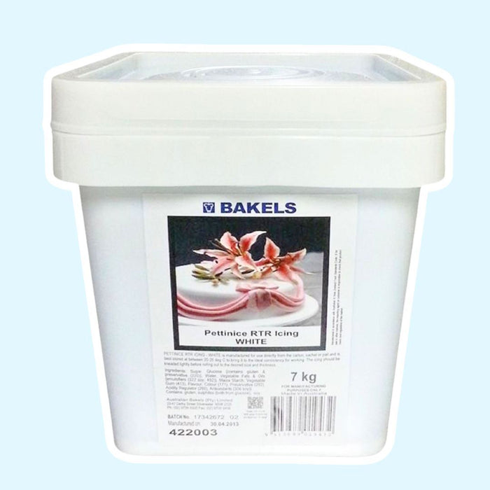 Bakels White Fondant RTR Icing 7Kg