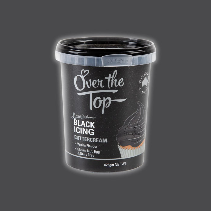 Over The Top Buttercream 425g - Black