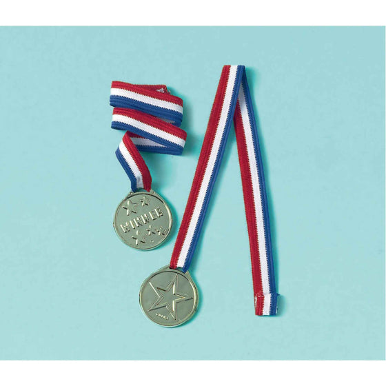 Value Pack Favor - Sports Medal Party Award Ribbon 12pk