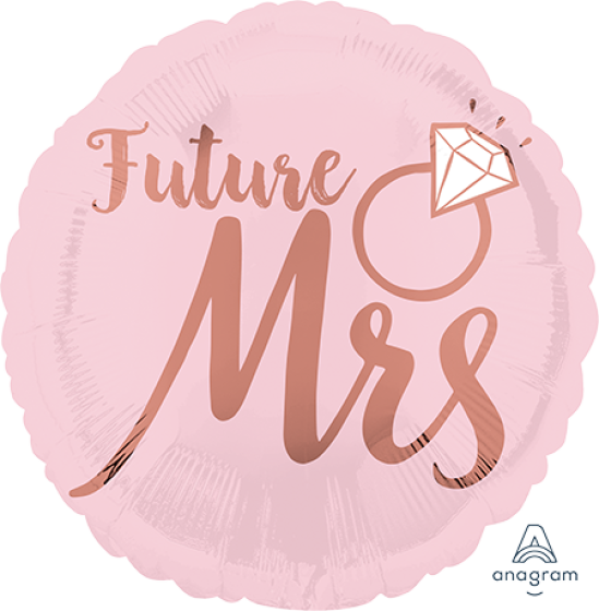 18inch Foil - Blush Wedding Future Mrs