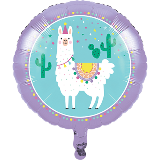 45cm Llama Party Foil Balloon