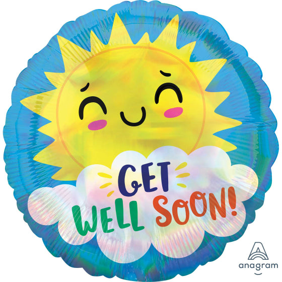 18inch Foil Balloon - Get Well Soon Sunshine