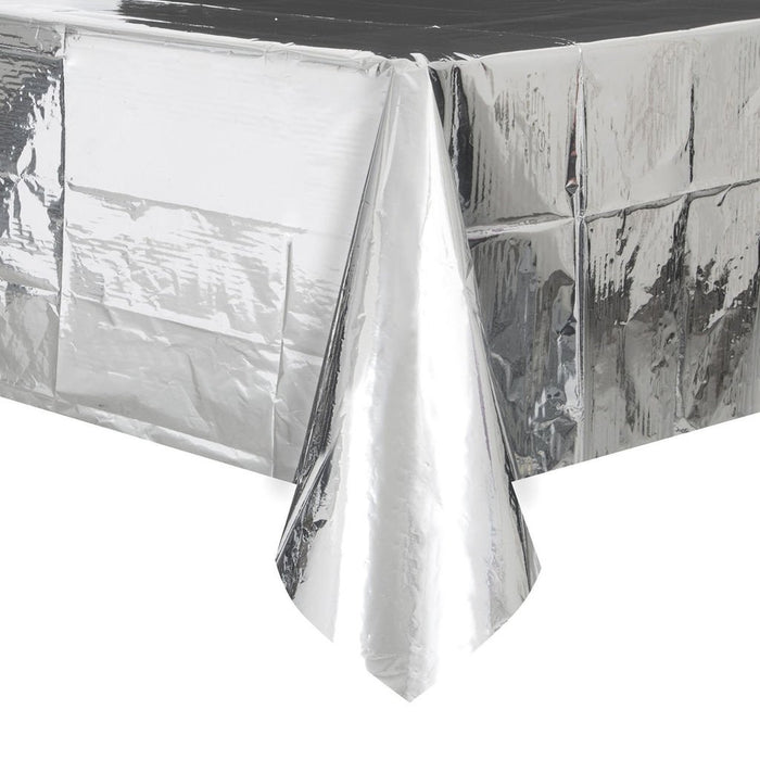 Rectangle Foil Tablecover - Silver