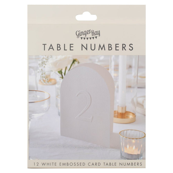 Modern Luxe Table Numbers