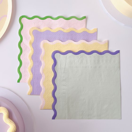 Pastel Wave Pastel Napkins