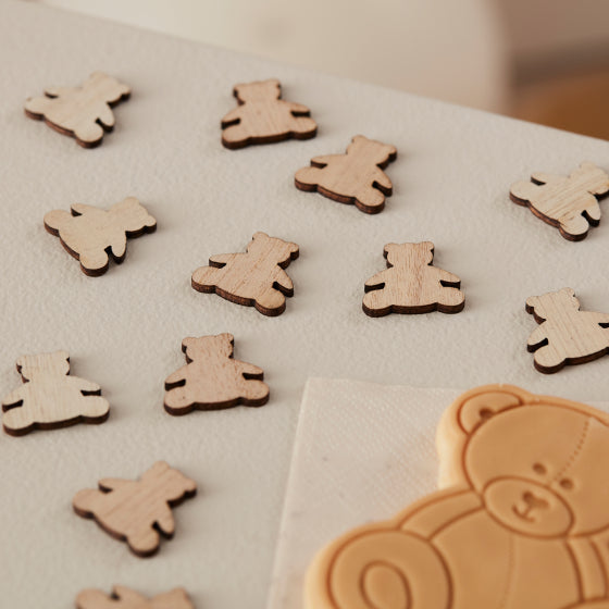 Teddy Bear Wooden Confetti