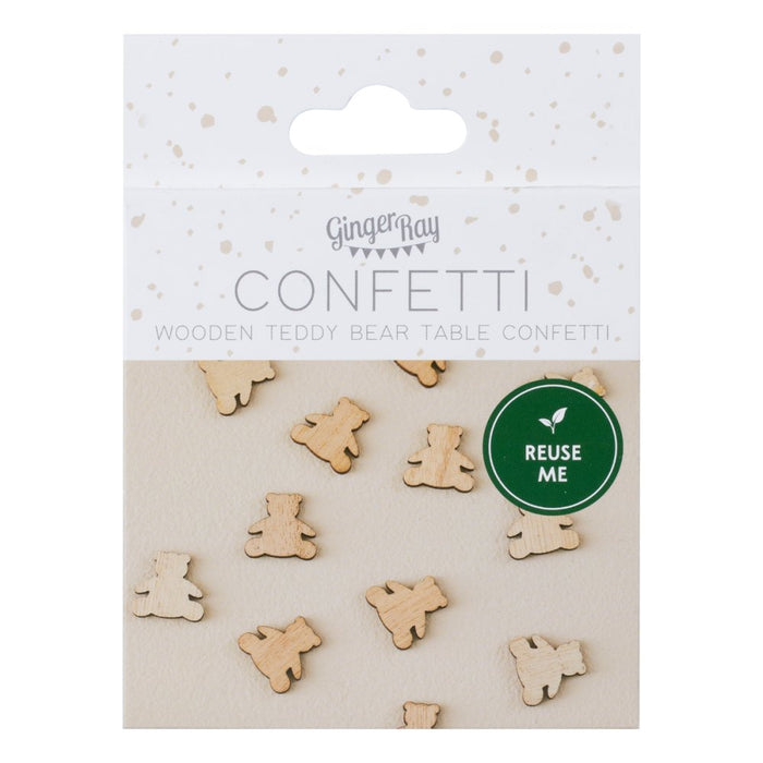 Teddy Bear Wooden Confetti