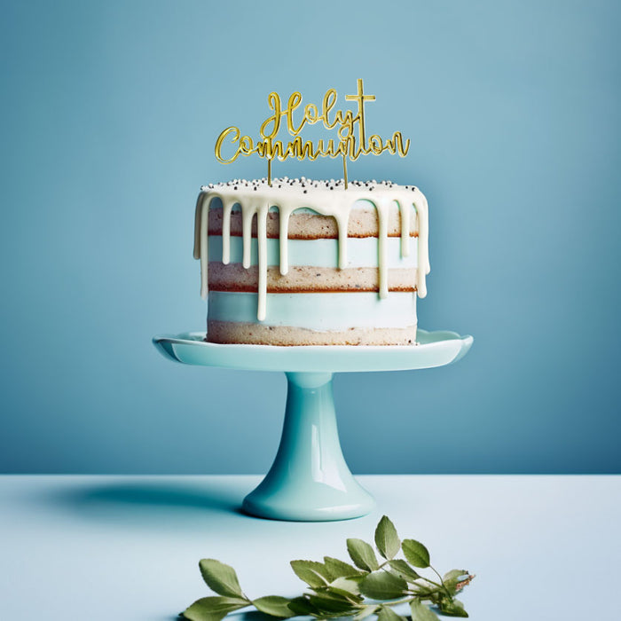 GOLD Plated Cake Topper - HOLY COMMUNION