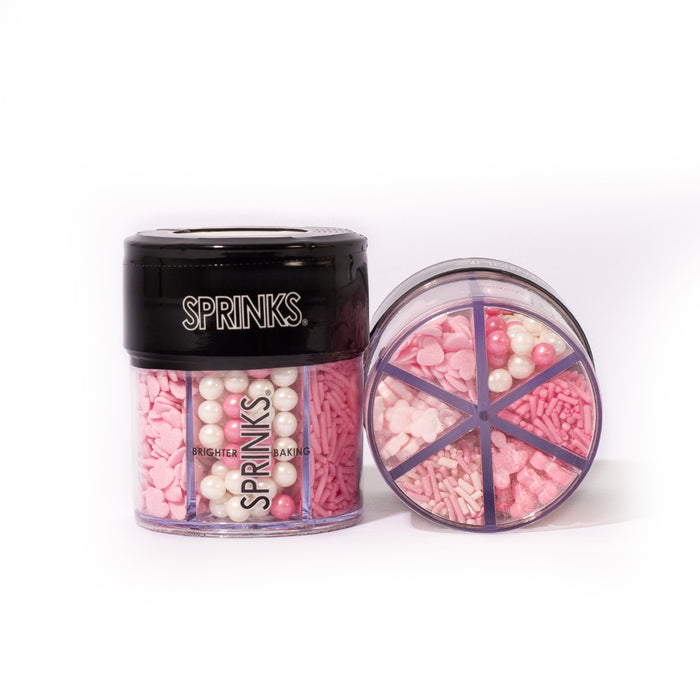 PINK CHARM 6 Cell Sprinkles (85g) - by Sprinks