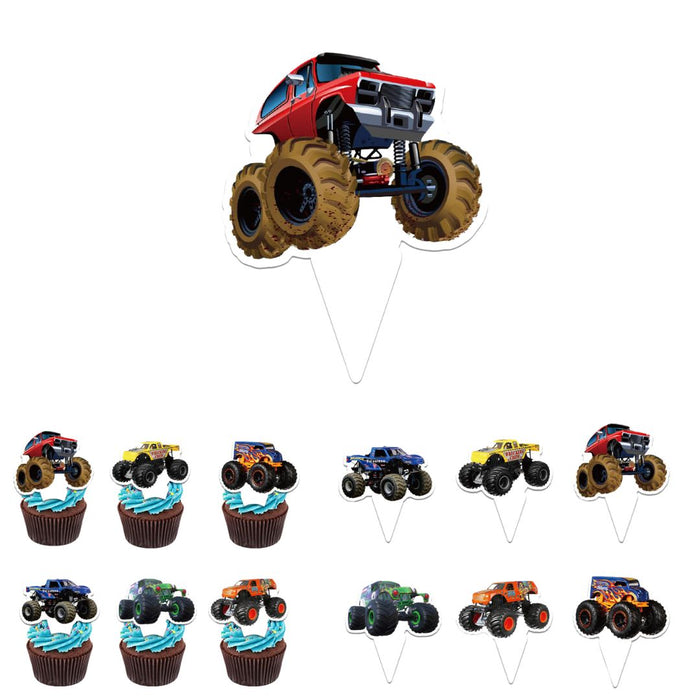 Monster Truck Cupcake Toppers 12pk