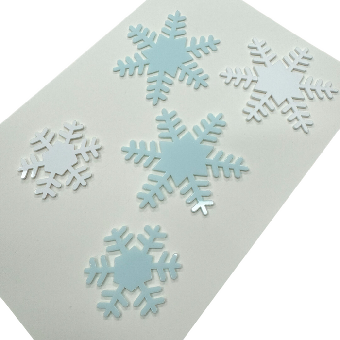 Snowflake Acrylic Toppers 5pc