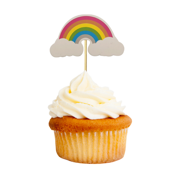 Rainbow Cake Toppers 12pk