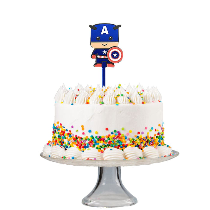 Captain America Acrylic Cake Topper