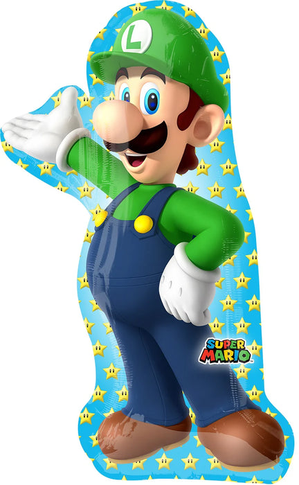 Luigi Supershape Foil Balloon