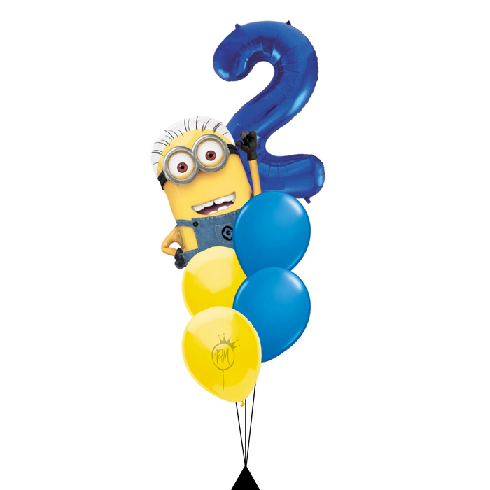 Minions Number Supershape Balloon Bouquet