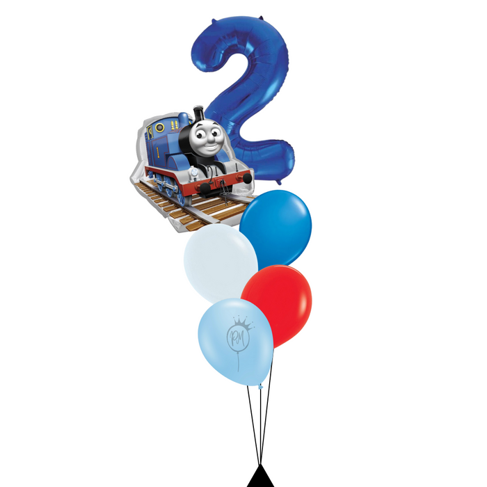 Thomas Number Supershape Balloon Bouquet