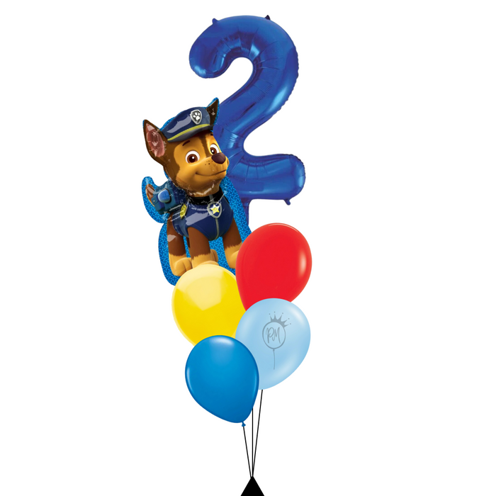 Paw Patrol Number Supershape Balloon Bouquet