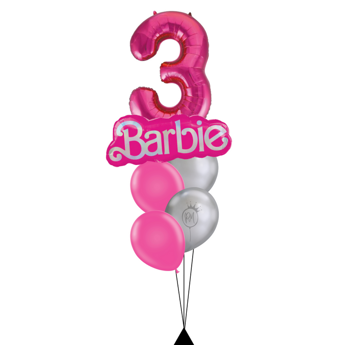 Barbie Number Supershape Balloon Bouquet