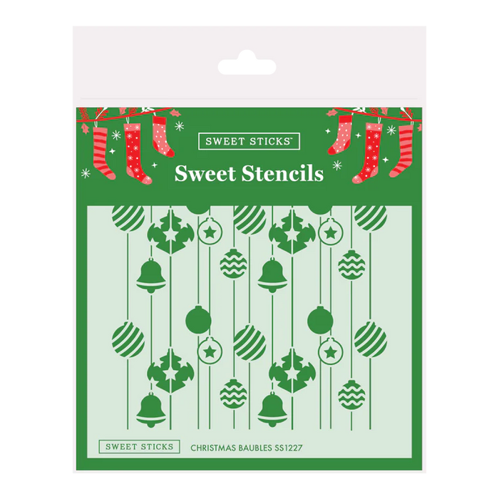 Christmas Baubles Stencil - Sweet Sticks Stencil