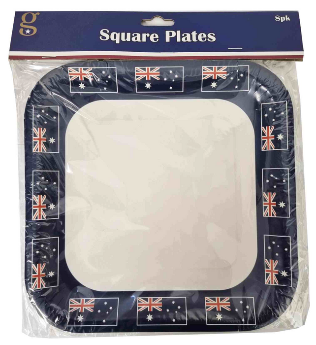 Square Australia Day Plates