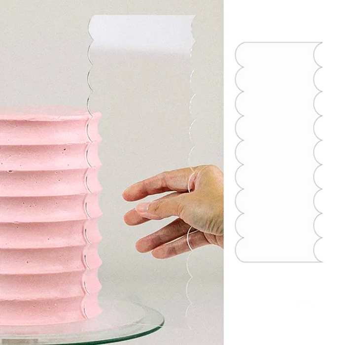 Acrylic Buttercream Comb - Curves