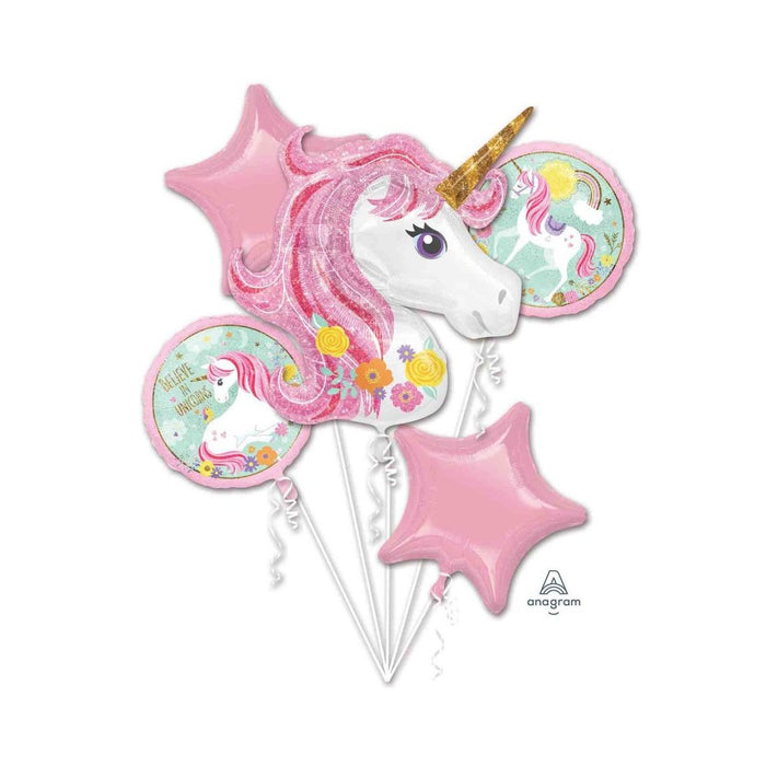 Unicorn Head Foil Balloon Bouquet