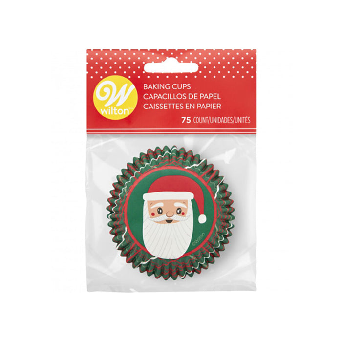 Santa Baking Cups 75pk