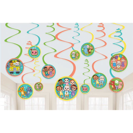 Cocomelon Spiral Decorations Value Pack