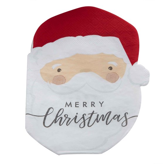 Silly Santa Shaped Napkins