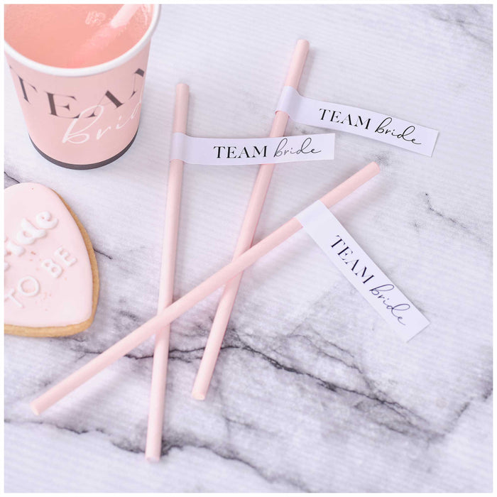 Future Mrs Team Bride Hen Party Paper Straws